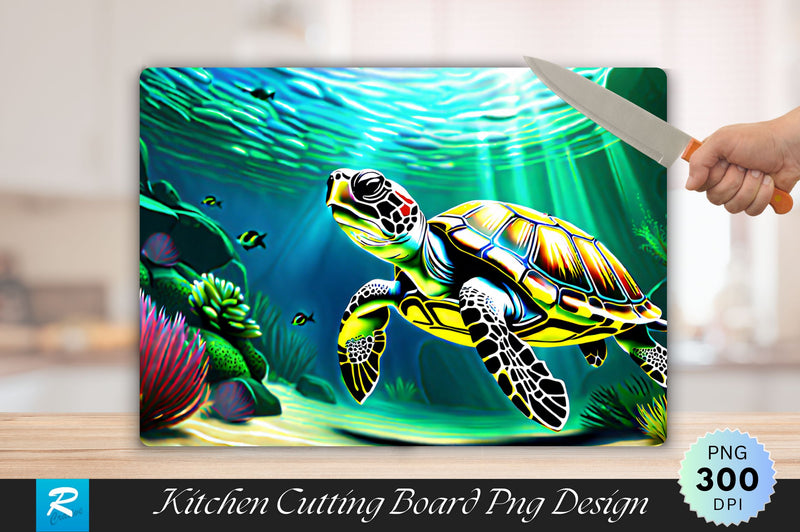 3D Turtle Cutting Board Sublimation Regulrcrative 