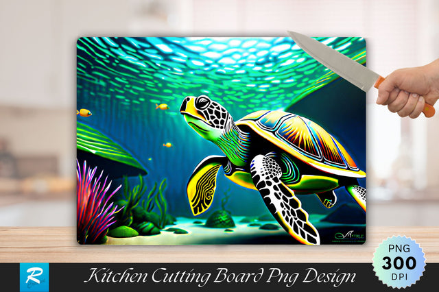 3D Turtle Cutting Board Sublimation Regulrcrative 