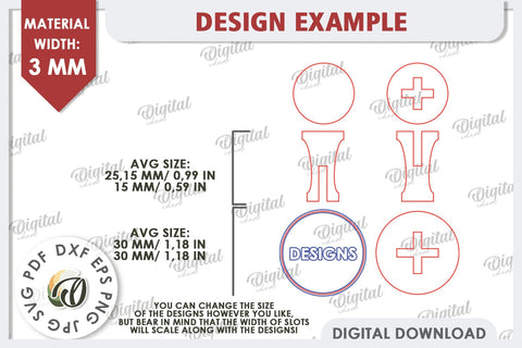 3D Valentine Stamp Laser Cut. 3D Love Sign SVG Design SVG Evgenyia Guschina 