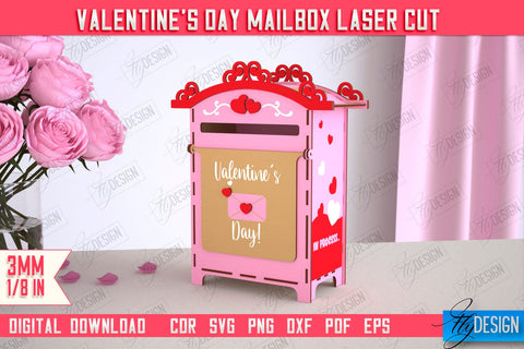 3D Valentine's Day Mailbox Bundle | Valentine Card | Love Letters | CNC Files SVG Fly Design 