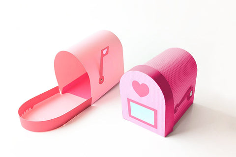 3D Valentine's Day Mailbox SVG 3D Paper Risa Rocks It 