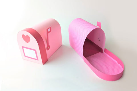 3D Valentine's Day Mailbox SVG 3D Paper Risa Rocks It 