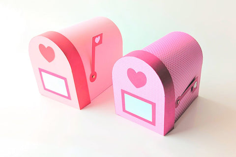 3D Valentine's Day Mailbox SVG 3D Paper Risa Rocks It 
