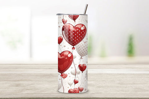 3D Valentines Heart Sublimation Tumbler Design, Valentines Tumbler Wrap Design | Valentines Day Tumbler wrap Sublimation FloridPrintables 