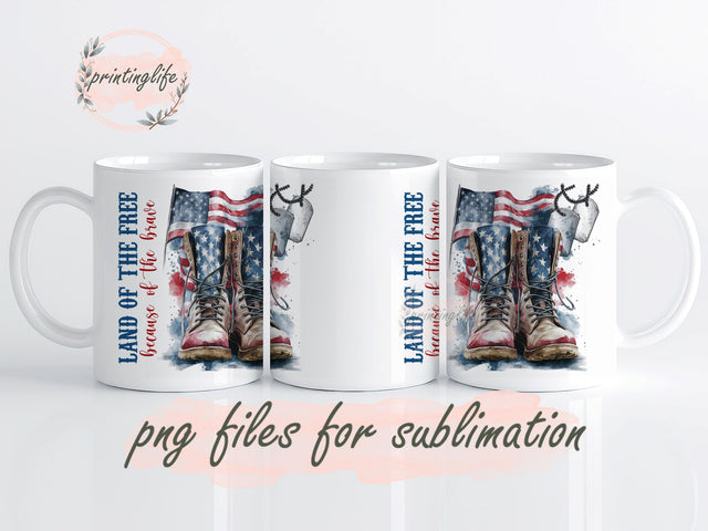 3D Veteran Us Flag Mug Wrap Design, Instant Digital Design Download Mug Wrap Design, Mug Design PNG Sublimation PrintingLife 