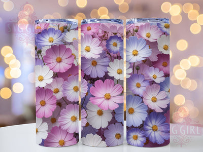 3D Vibrant Spring Wildflower Tumbler, Colorful Spring Tumbler, Wildflower 3D Wrap, Vibrant Flower Wrap, Spring Blossom Wrap, Sublimation Design, Trendy Gift Idea Sublimation SvggirlplusArt 