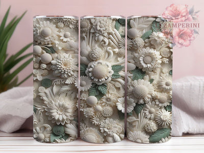 3D Vibrant Wildflower Daisy Tumbler, Wild Flowers Tumbler, Vibrant Floral Wrap, Whimsical Daisy Wrap, Rustic Flower Wrap, Sublimation Design, Trendy Gift Idea Sublimation Li Zamperini 