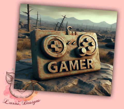 3D Video Gaming 20oz Tumbler Png, Straight & Tapered Tumbler Png, Controller Gamer Tumbler Png, Digital Download PNG Sublimation Lara' s Designs 