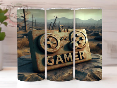 3D Video Gaming 20oz Tumbler Png, Straight & Tapered Tumbler Png, Controller Gamer Tumbler Png, Digital Download PNG Sublimation Lara' s Designs 