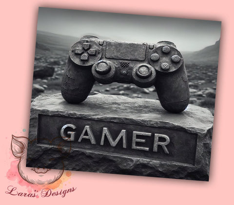 3D Video Gaming 20oz Tumbler Png, Straight & Tapered Tumbler Png, Controller Gamer Tumbler Png, Digital Download PNG Sublimation Lara' s Designs 