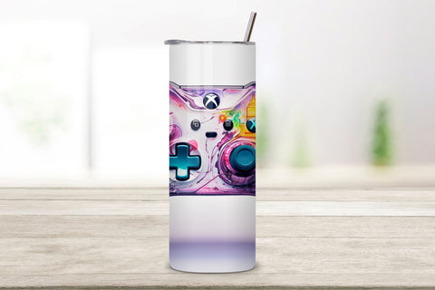 3D Video Gaming Tumbler, Controller Gamer 20 oz Skinny PNG, Gamer Tumbler Wrap, 3D Game Controller Tumbler Wrap, 20oz Skinny Tumbler, Video Game Sublimation, Video Gaming Tumbler Wrap Sublimation FloridPrintables 