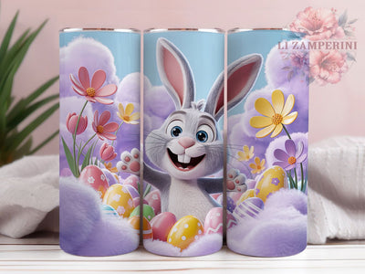 3D Whimsical Easter Bunny Egg Tumbler, Easter Bunny Tumbler, Whimsical Bunny Wrap, Festive Egg Wrap, Artistic Bunny Wrap, Sublimation Design, Trendy Gift Idea Sublimation Li Zamperini 