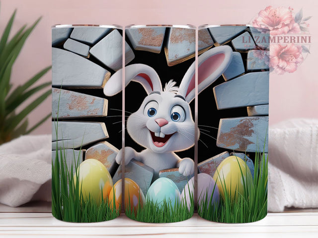 3D Whimsical Easter Bunny Tumbler, 3D Egg Tumbler, Cute Bunny Wrap, Whimsical Easter Wrap, Spring Bunny Wrap, Sublimation Design, Trendy Gift Idea Sublimation Li Zamperini 