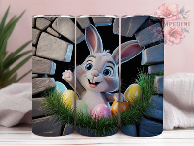 3D Whimsical Easter Bunny Tumbler, 3D Egg Tumbler, Cute Bunny Wrap, Whimsical Easter Wrap, Spring Bunny Wrap, Sublimation Design, Trendy Gift Idea Sublimation Li Zamperini 