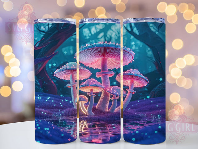 3D Whimsical Magic Mushroom Tumbler, Magic Forest Wrap, 20oz Tumbler Sublimation, Psychedelic Nature Design, Enchanted Fungi Tumbler, Whimsical Mushroom Wrap, Fantasy Woodland Sublimation Sublimation SvggirlplusArt 