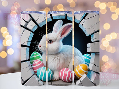 3D Whimsical Wall Easter Bunny Tumbler, 3D Wall Bunny Tumbler, Cute Bunny Wrap, Whimsical Easter Wrap, Spring Bunny Wrap, Sublimation Design, Trendy Gift Idea Sublimation SvggirlplusArt 