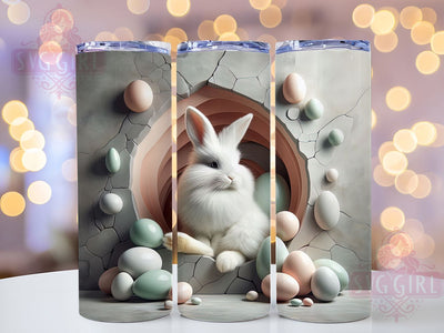 3D Whimsical Wall Easter Bunny Tumbler, 3D Wall Bunny Tumbler, Cute Bunny Wrap, Whimsical Easter Wrap, Spring Bunny Wrap, Sublimation Design, Trendy Gift Idea Sublimation SvggirlplusArt 
