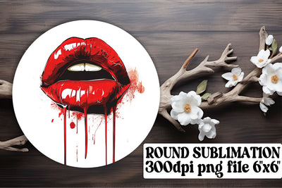 3D Woman Lips Decor Essentials: Chic Lip Art for Sublimation Sublimation afrosvg 