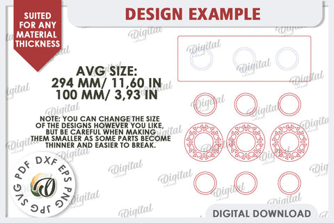 3D Wooden Candle Holder Laser Cut. Home Decor SVG SVG Evgenyia Guschina 
