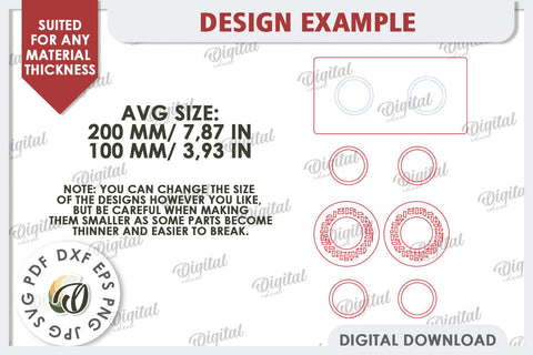 3D Wooden Candle Holder Laser Cut. Home Decor SVG SVG Evgenyia Guschina 