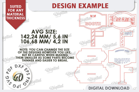 3D Wooden Valentines Day Sign Laser Cut. Love Sign SVG SVG Evgenyia Guschina 