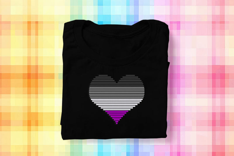 4 Color Striped Heart Embroidery Embroidery/Applique DESIGNS Designed by Geeks 