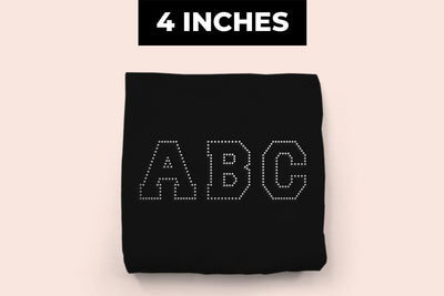 4 Inch Varsity Alphabet SVG Rhinestone Template SVG Risa Rocks It 