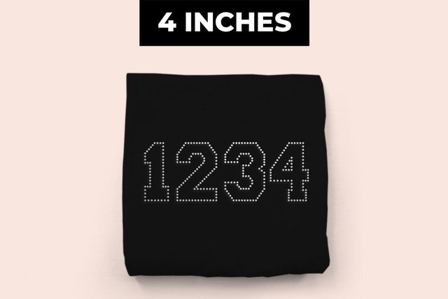 4 Inch Varsity Numbers and Punctuation SVG Rhinestone Template SVG Risa Rocks It 