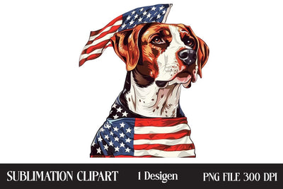 4 of July Patriotic Dog American Flag PNG ,Illustrator Clipart,Quotes and Sayings,Food & Drink,On Sale, Print & Cut Sublimation Newmockups 