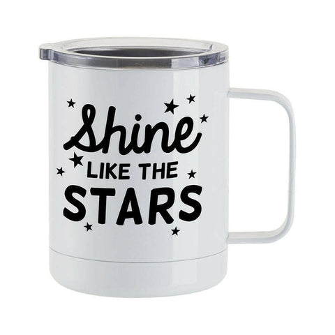 4 Pack 10oz Stainless Steel Coffee Cups – White Sublimation-Ready Insulated Mugs Physical Craft Express 