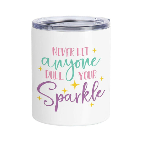 4 Pack 10oz Stainless Steel Sublimation Lowballs with Lids Physical Craft Express 