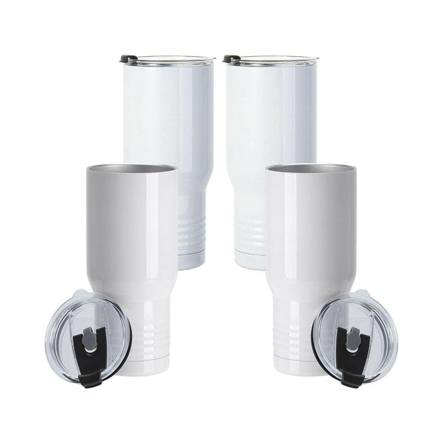 4 Pack 30oz Stainless Steel Sublimation Ringneck Tumblers | Craft Express Sublimation Blanks Physical Craft Express 