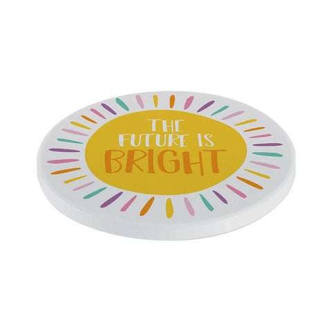 4 Pack 3.5 in Round Ceramic Sublimation Coasters – Glossy White with Cork Back Physical Craft Express 