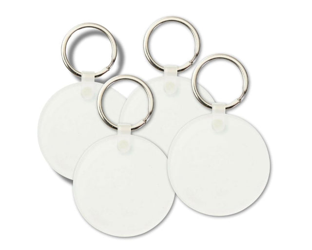 4-Pack Acrylic Round Keyrings – Sublimation & UV DTF Blanks Physical Craft Express 