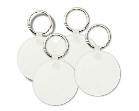 4-Pack Acrylic Round Keyrings – Sublimation & UV DTF Blanks Physical Craft Express 
