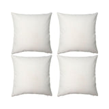 4 Pack Ivory Linen Sublimation Pillow Covers – 18"x18" with Zipper