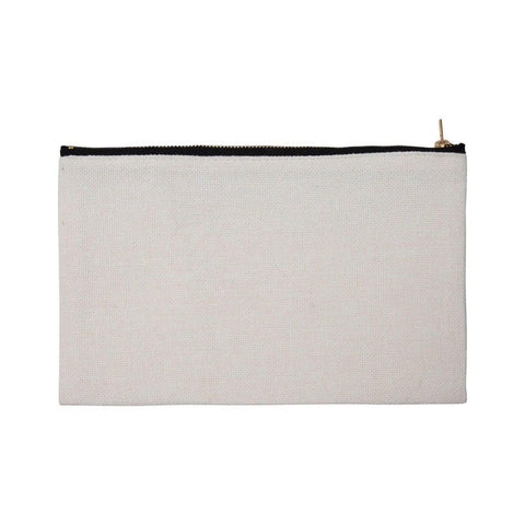 4 Pack Linen Sublimation Cosmetic Bags – 9x6 with Zipper Physical Craft Express 