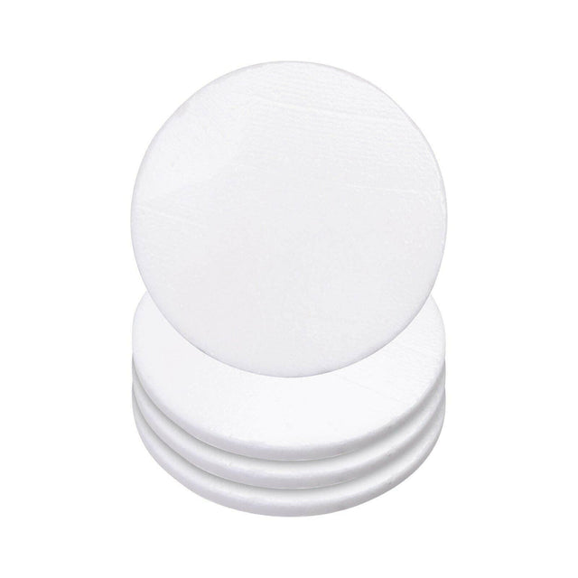 4 Pack Round Marble Sublimation Coasters – 4" White Stone Blanks Physical Craft Express 