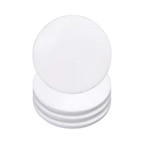4 Pack Round Marble Sublimation Coasters – 4" White Stone Blanks Physical Craft Express 