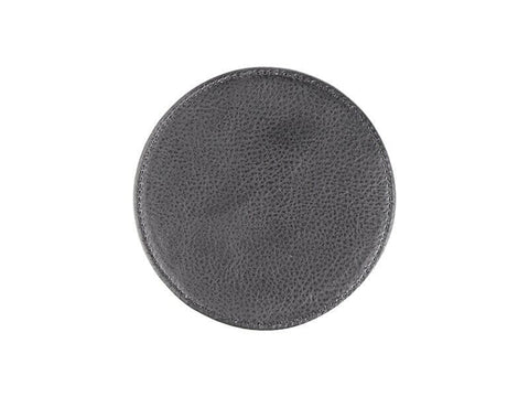 4 Pack Round Vegan Leather Sublimation Coasters – 4" White Physical Craft Express 