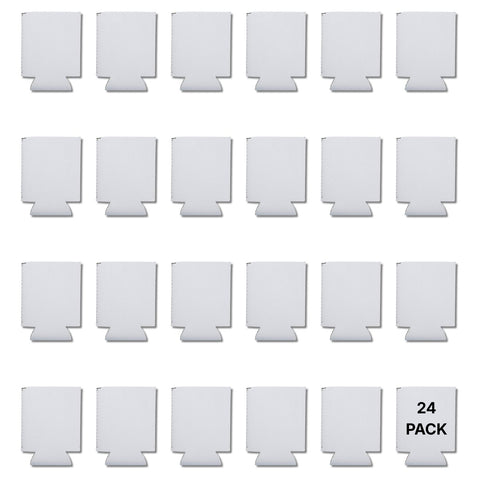 4 Pack Sublimation Neoprene Can Coolers – 12oz White Physical Craft Express 24-Pack 