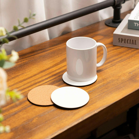 4-Pack White Round Coasters – Sublimation Hardboard Blanks Physical Craft Express 