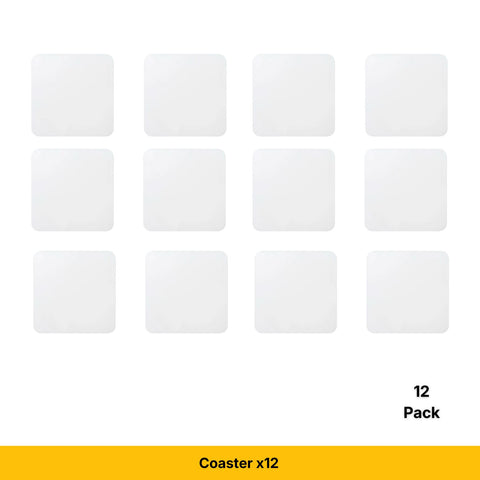 4-Pack White Square Coasters | Craft Express Sublimation Hardboard Blanks Physical Craft Express 12-Pack 