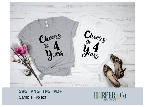 4 Year SVG PNG Cut EPS File SVG HarperNCo 
