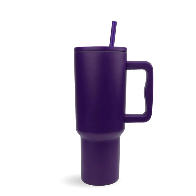40 oz Handled Tumbler Modern II Matte - Dark Purple Physical DIY Craft Warehouse 