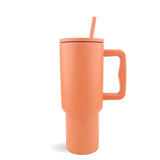 40 oz Handled Tumbler Modern II Matte - Orange Melon | Master Maker Crafts