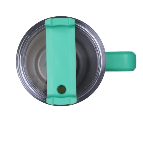 40 oz Handled Tumbler Shimmer Ombre - White & Mint Physical DIY Craft Warehouse 