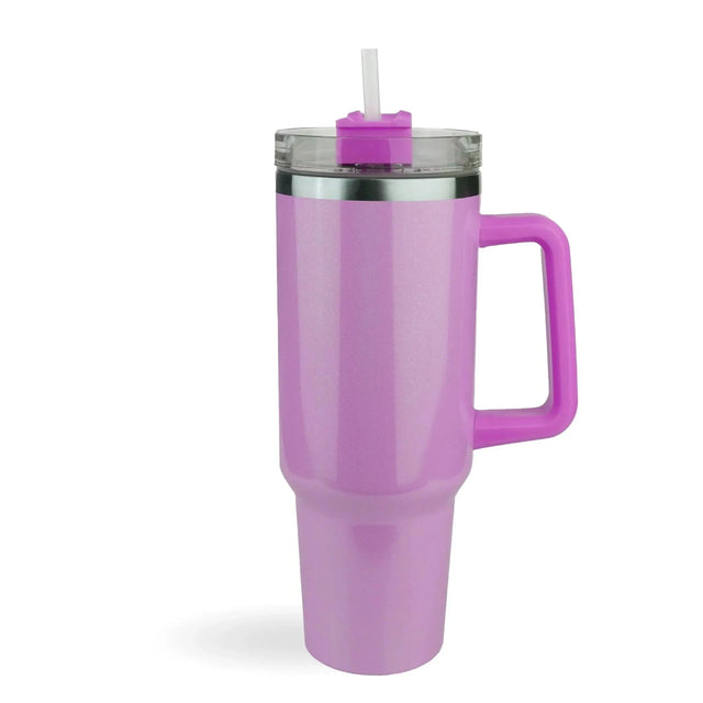40 oz Handled Tumbler Shimmer - Purple Physical DIY Craft Warehouse 