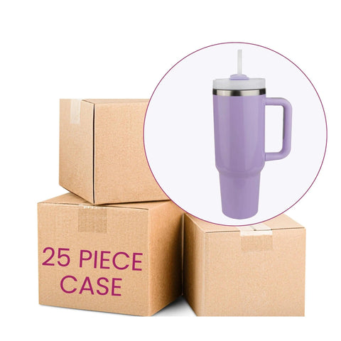40 oz Handled Tumbler Standard Glossy - Purple Physical DIY Craft Warehouse 