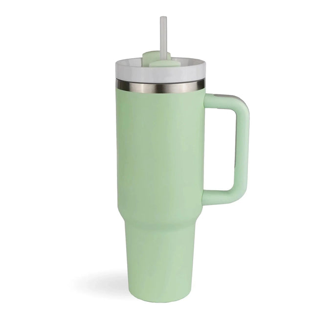 40 oz Handled Tumbler Standard Matte - Light Green | Master Maker Crafts Physical DIY Craft Warehouse 